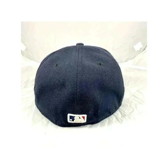 Boston Red Sox New Era 59FIFTY Fitted Sz 7-1/8 MLB Cap Hat Navy Blue - Picture 4 of 10